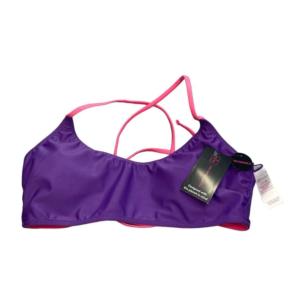 No Boundaries Reversible Bralette Swim Top Women's L (11-13) Purple Dune Beach - Picture 1 of 6